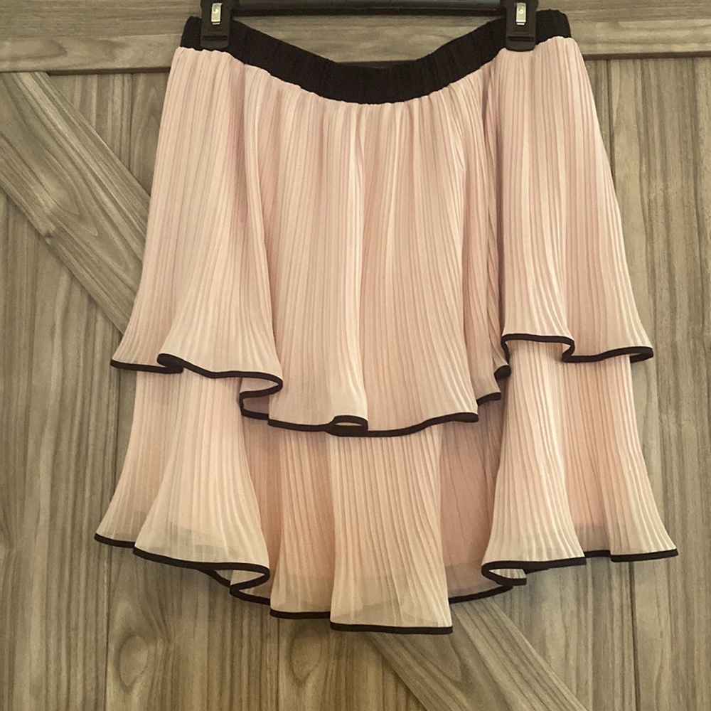Worthington Blush Pink Tiered Skirt